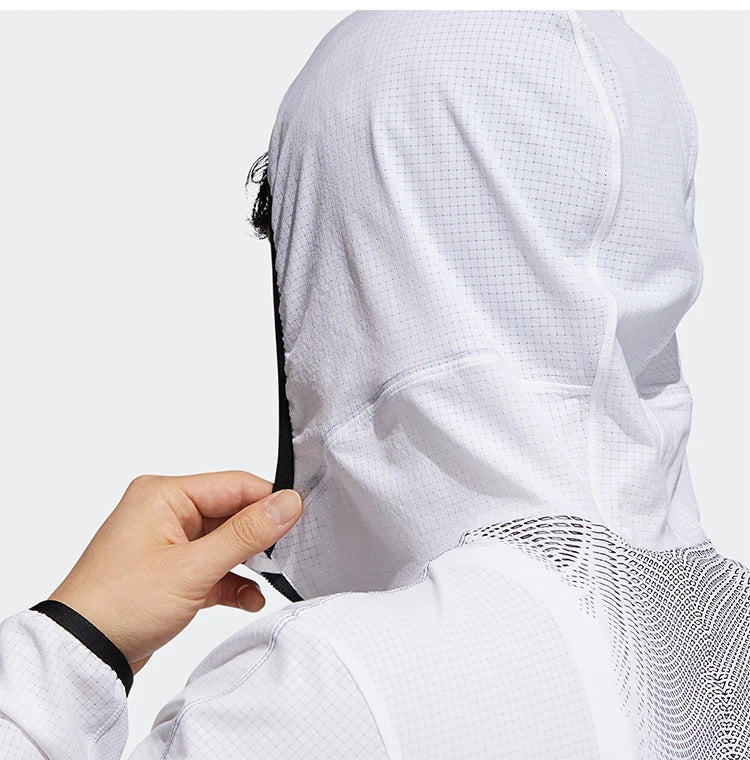 HEAT.RDY Warrior Training Jacket - Men's Slim Fit Sport Zip-Up Hoodie - GT8261 - White