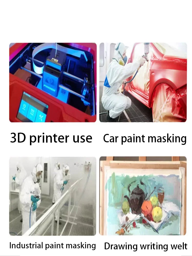 Easy-Remove Paint Tape 3 Rolls | Masking Tape for Art, Home & Construction Projects