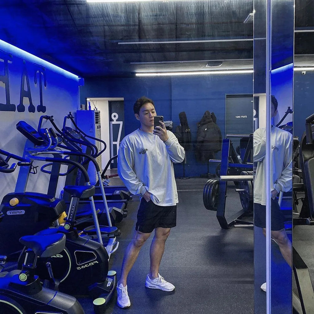 Men’s Long Sleeve Fitness Workout T-Shirt – Lightweight Gym & Bodybuilding Performance Top