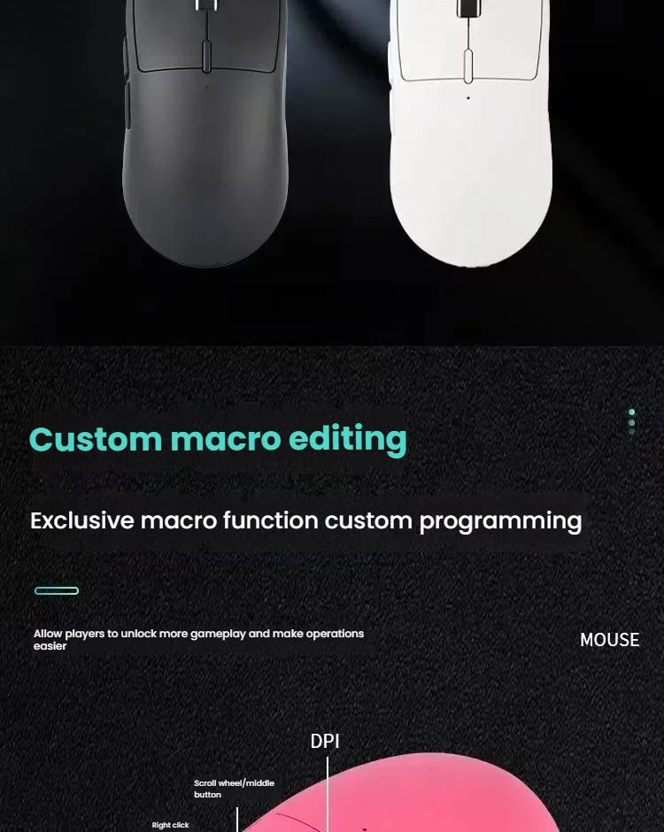 A New Generation M348 Lightweight Wireless Bluetooth Mouse 6-speed 6400DPI1K Return Rate Ultra-low Delay E-sports Sensor