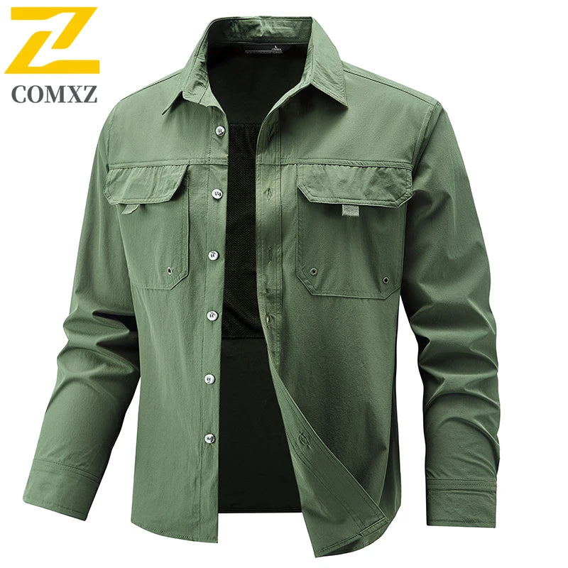 Men’s Breathable Long Sleeve Work Shirt