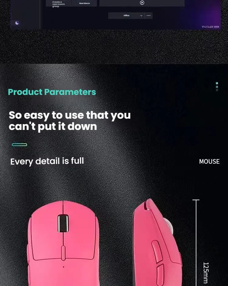 A New Generation M348 Lightweight Wireless Bluetooth Mouse 6-speed 6400DPI1K Return Rate Ultra-low Delay E-sports Sensor