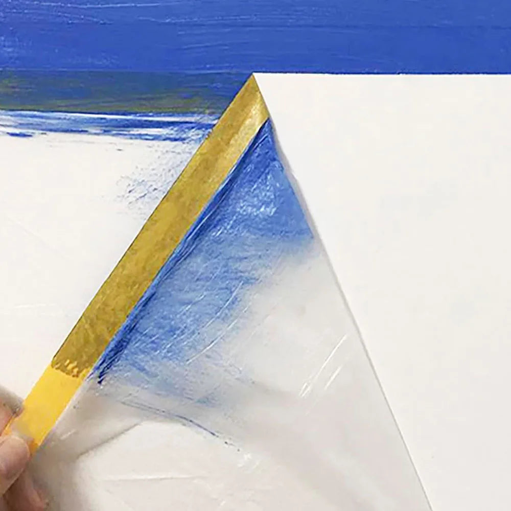 Pre-Taped Masking Film Roll | Protective Paint Adhesive for Cars, Frames & Skirting