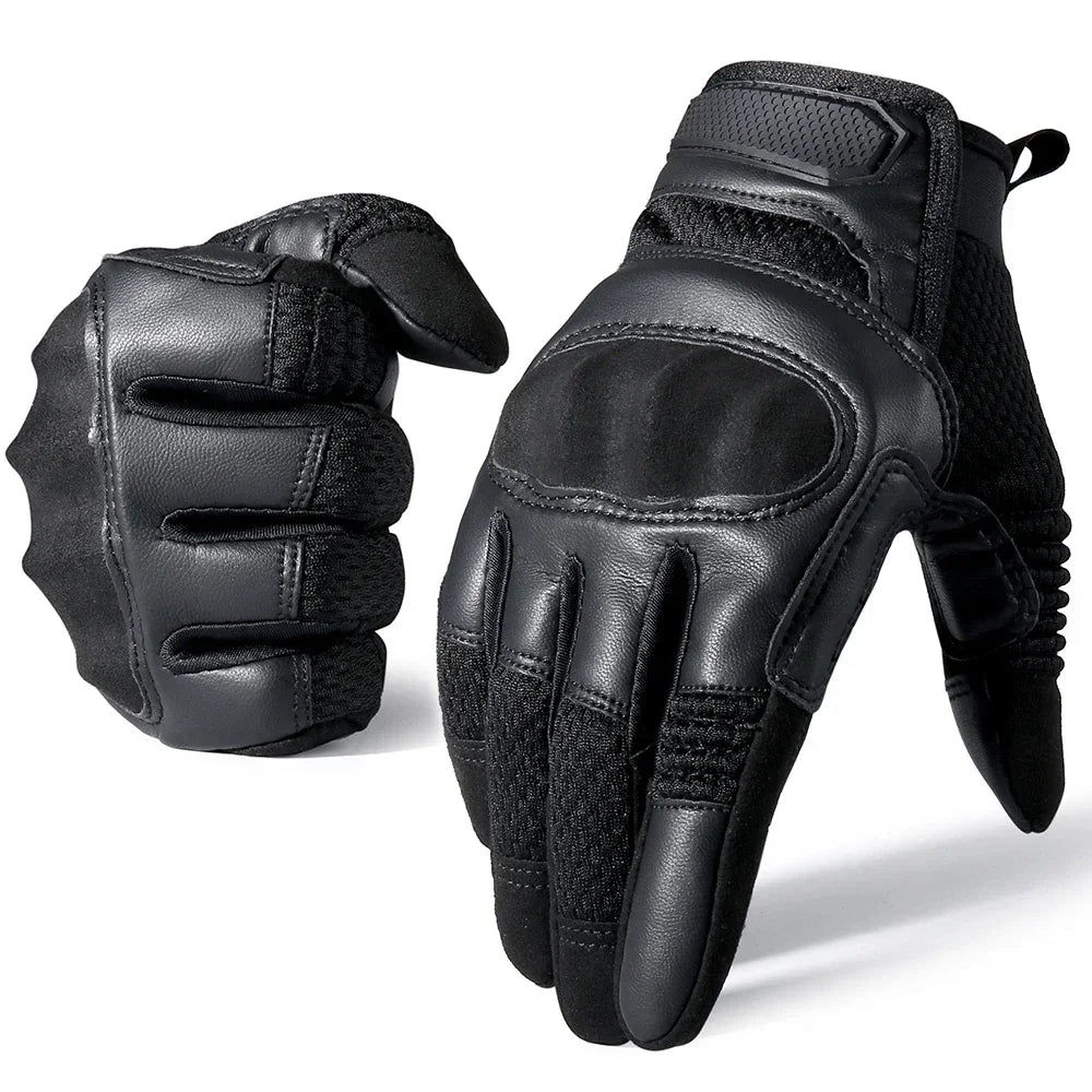 PU Leather Tactical Gloves Cycling Outdoor Touch Screen Sports Gloves