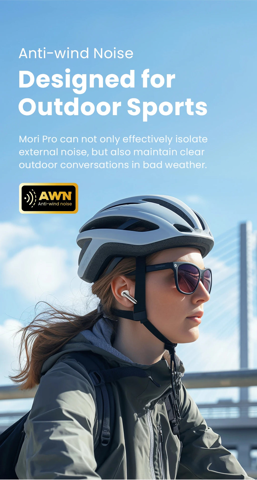 HAYLOU Mori Pro Bluetooth 5.4 Earphones -43dB ANC Active Noise Cancellation Earbuds 6 Mic Wireless Headphones 35H Battery Life - trendingshoping.com