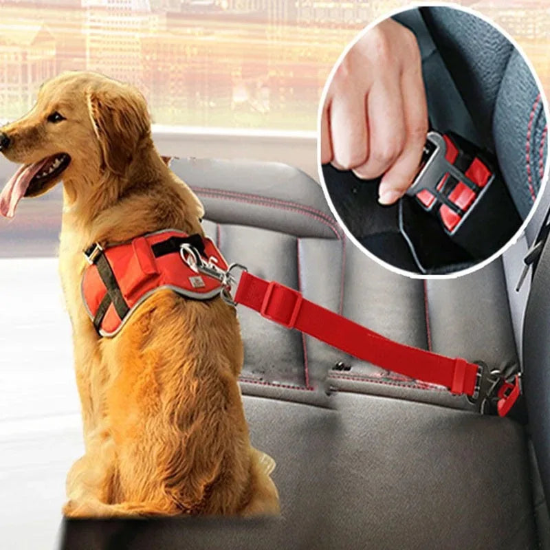 Pet Car Seat Belt Safety Leash Adjustable for Dogs Cats
