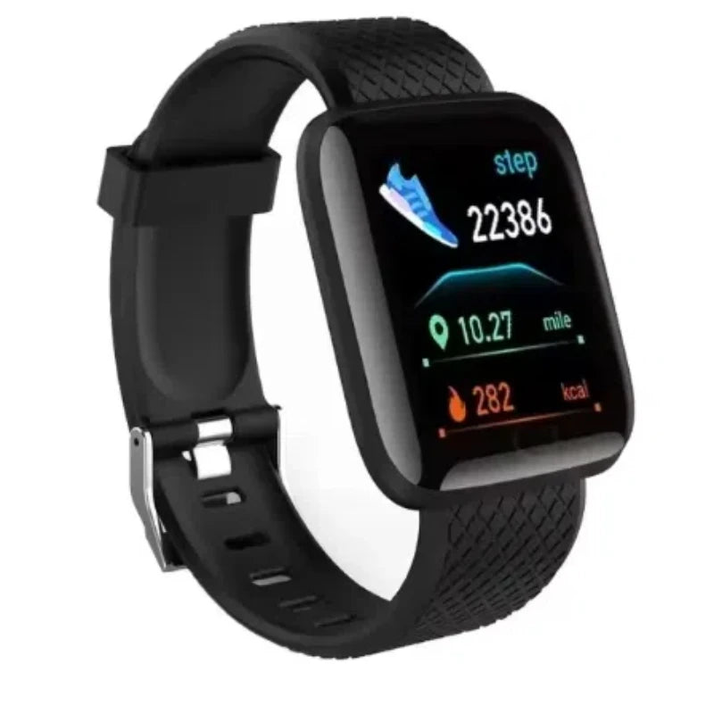 Multifunction Smart Watch for Men Women Kids – Message Reminder, Music Control, Sport Step & Calorie Tracker, D13/116Plus