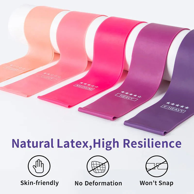 Resistance Loop Exercise Bands 5 Different Resistance Levels Elastic Band for Arm Leg Stretching and Strength Training