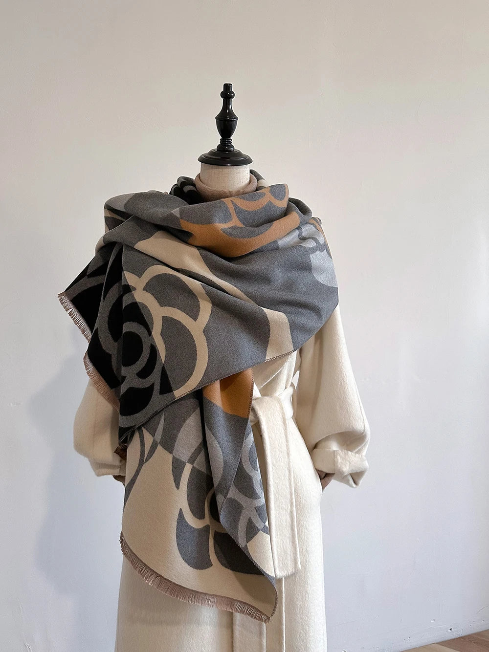 Cashmere Scarf for Women Thick Warm Winter Blanket Brand Female Luxury Quality Shawl Wrap Bufanda 2024 Poncho Echarpe Pashmina - trendingshoping.com