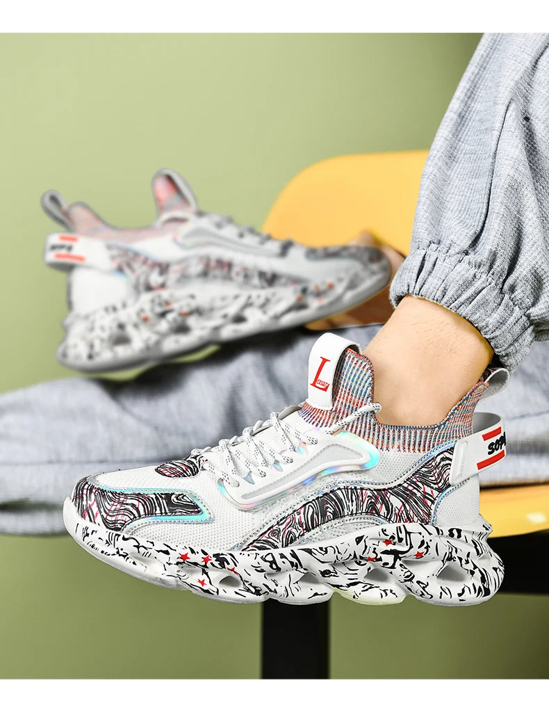 Elite Racer Series - Luxury Breathable Performance Sneakers - Men's Urban Fashion Trainer - SKU-CODE