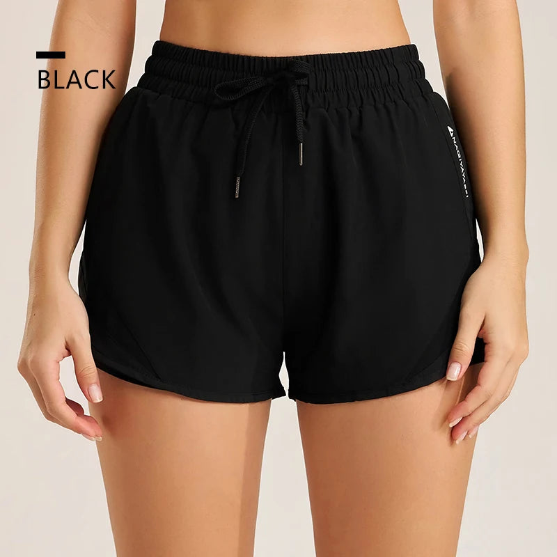 Women's High-Waisted Yoga Shorts - Seamless Workout & Running Gym Bottoms