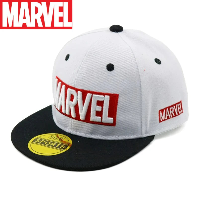 Marvel Anime Kids HipHop Cap – Cartoon Snapback Sun Hat for Boys & Girls