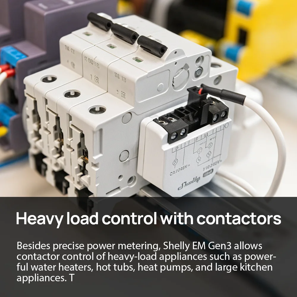 Shelly EM Gen3 Smart Home WiFi Connection Monitor Power Consumption Solar Energy Equipment Household Electricity Consumption