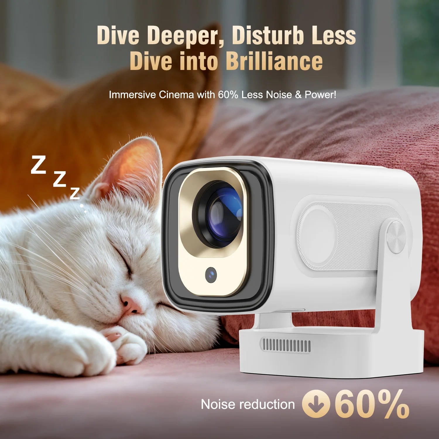 Magcubic HY310 Auto Focus Projector 1080P Native 4K 330ANSI Android 11 WiFi6 BT5.4 Mini Outdoor Movie Projector with Air Mouse