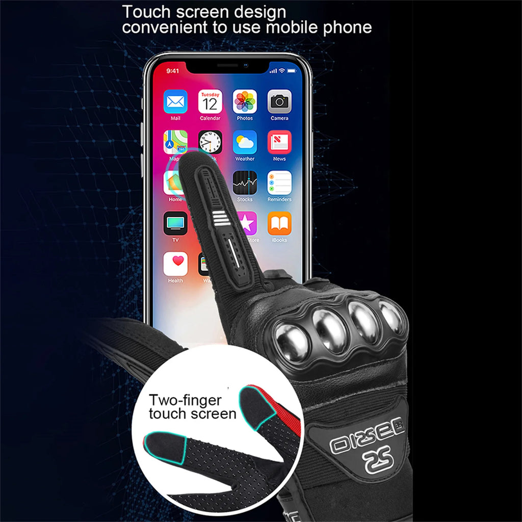 Motorcycle Gloves Breathable Racing Gloves Steel Protective Motorcyclists Riding Gloves Touch Screen Moto Biker Gloves Summer