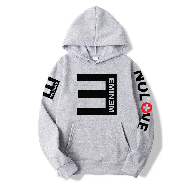 Eminem Music Album Hoodie – World Tour Graphic Oversized Sweatshirt for Men & Women, Hip Hop Streetwear