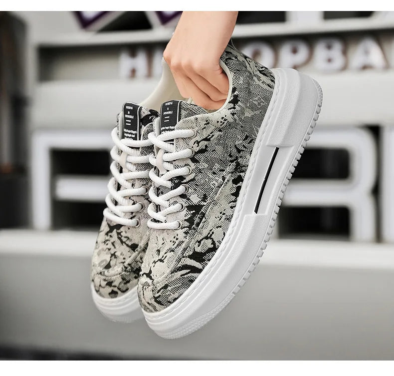 Men’s Casual Platform Sneakers | Breathable Non-Slip Sports Shoes 2025