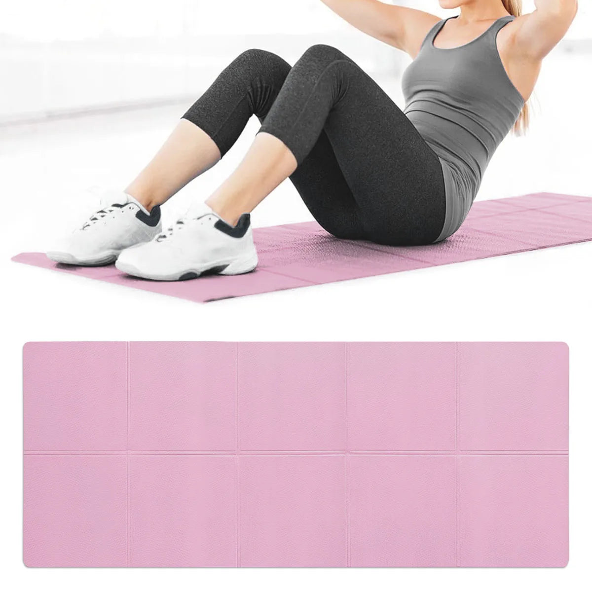 EVA Yoga Mat 4mm Thick Anti Slip Fitness Exercise Mat for Yoga and Pilates