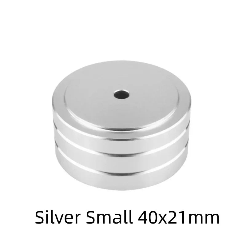 Speaker Spikes Stand Feet Pad Foot For Speakers CD Amplifier 58x22mm 40x20mm Aluminum Alloy Rubber Portable Audio Video 4sets