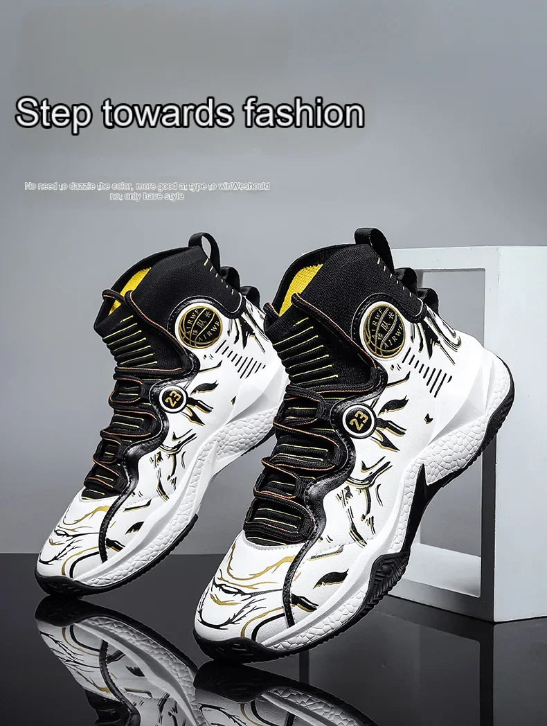 2025 Men’s Basketball Sneakers | Anti-Skid Cushioning Sports Shoes for Training & Casual Wear