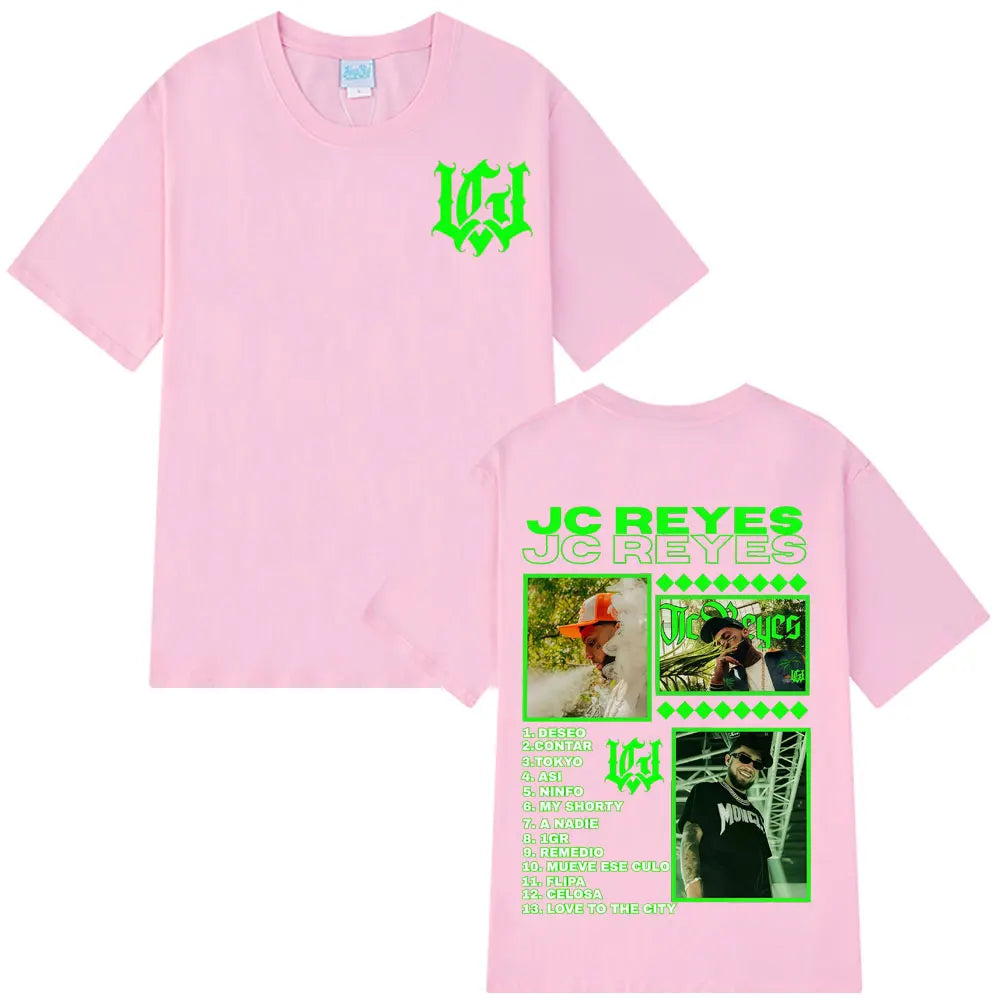 Rapper Jc Reyes Tour 2025 Graphic T Shirts Men Women Fashion T-shirts Cotton Casual Oversized Hip Hop Harajuku Streets T-shirts