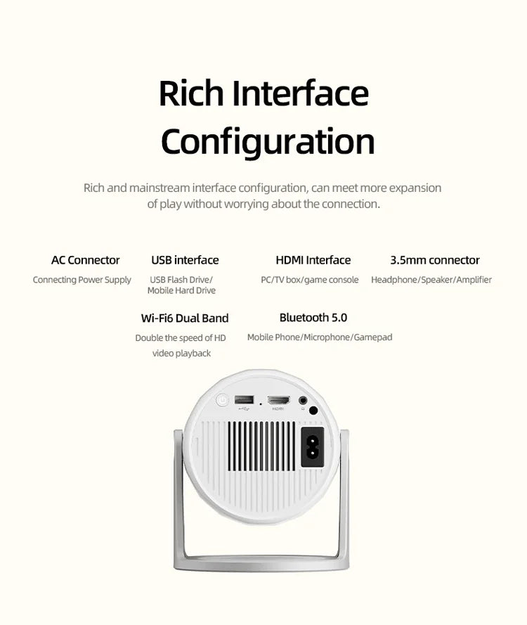 Lenovo 4K Android 12 Projector – Ultra HD Home Theater, WiFi 6 & Auto Focus - trendingshoping.com