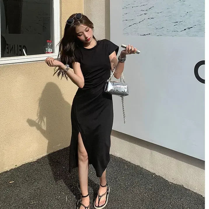 White Dresses for Women 2025 Woman Dress Clothes Midi X New in Chic and Elegant Pretty Cheap Casual Y2k Outfits Harajuku