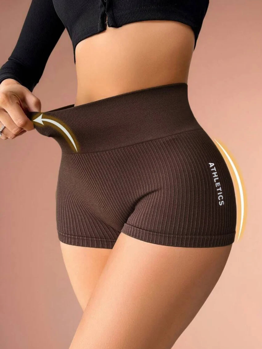 Women’s High-Waisted Yoga Shorts – Quick-Dry, Stretch Fit, Workout & Running