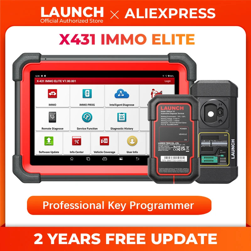 LAUNCH X431 IMMO Elite Key Programming Tool Automotive Key Programmer Immobilizer Diagnostic Scanner Simulator Key Free Shipping - trendingshoping.com