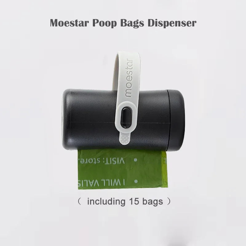 Pet Leash Poop Bag Dispenser Extension Belt with Bags