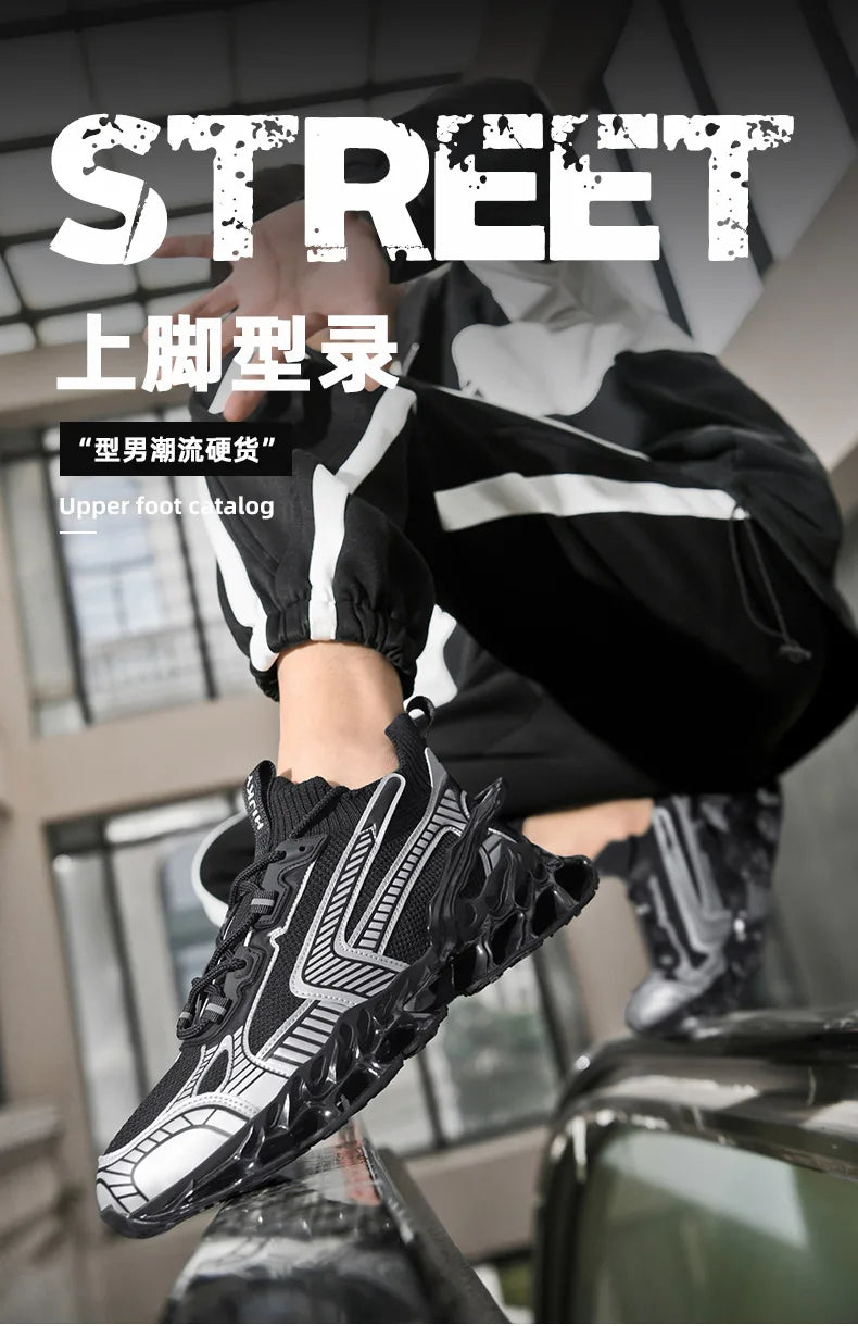 Elite Racer Series - Luxury Breathable Performance Sneakers - Men's Urban Fashion Trainer - SKU-CODE