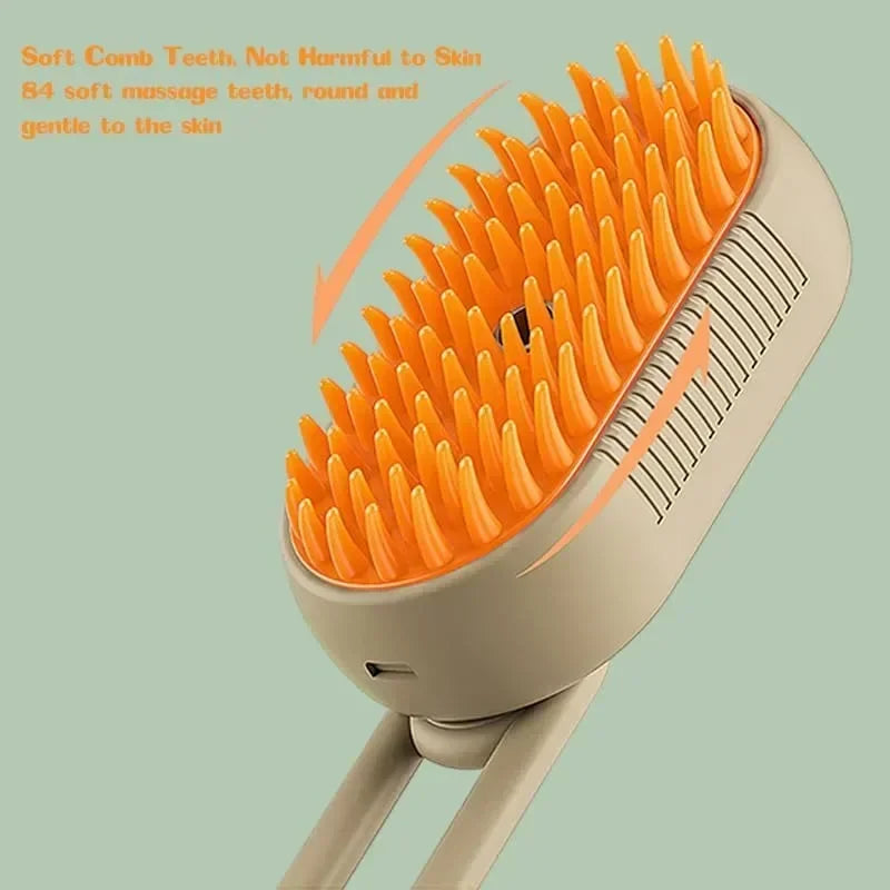Electric Spray Pet Brush 3 In 1 Dog Cat Grooming Massage Brush For Removing Loose Hair