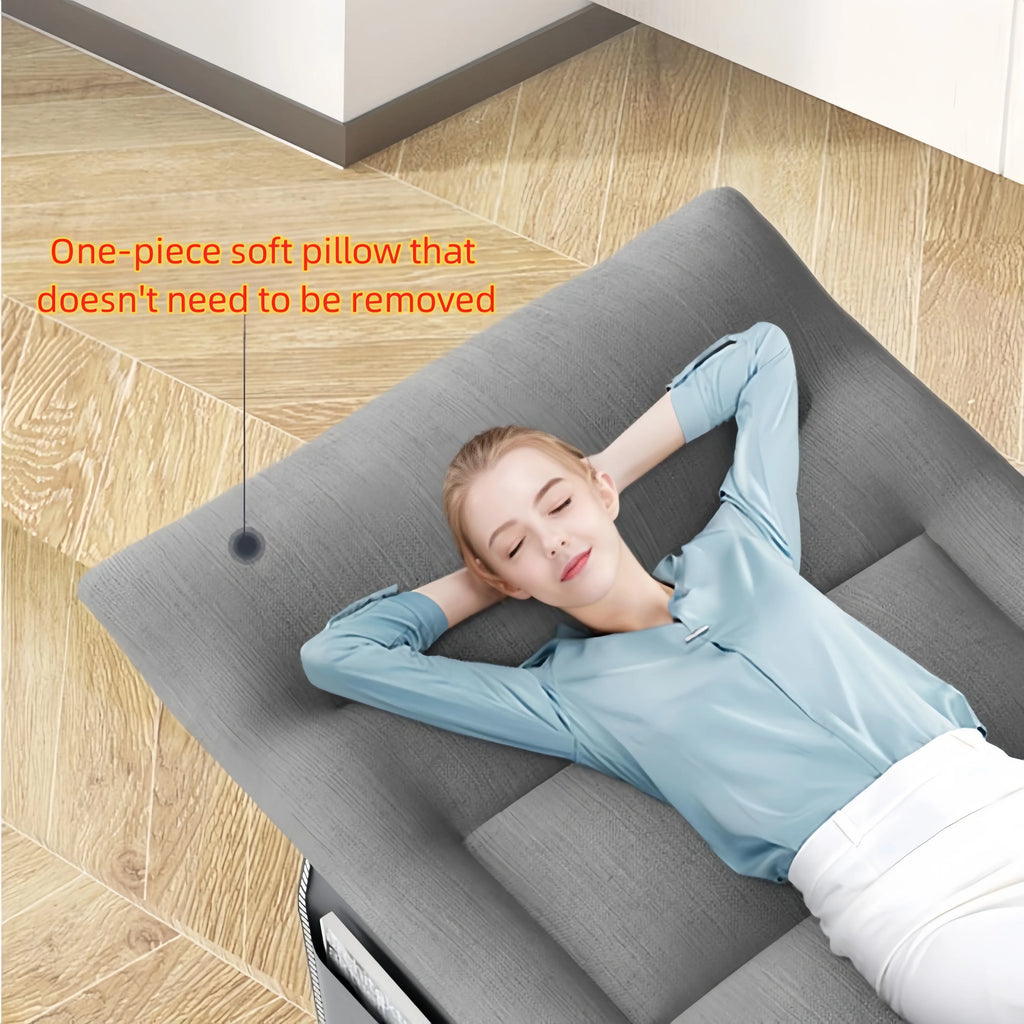 Portable Folding Camping Bed With Pillow - Heavy Duty Military Style Bed 190 X 67 X 48 Cm Lightweight Lounger Camping Garden - trendingshoping.com