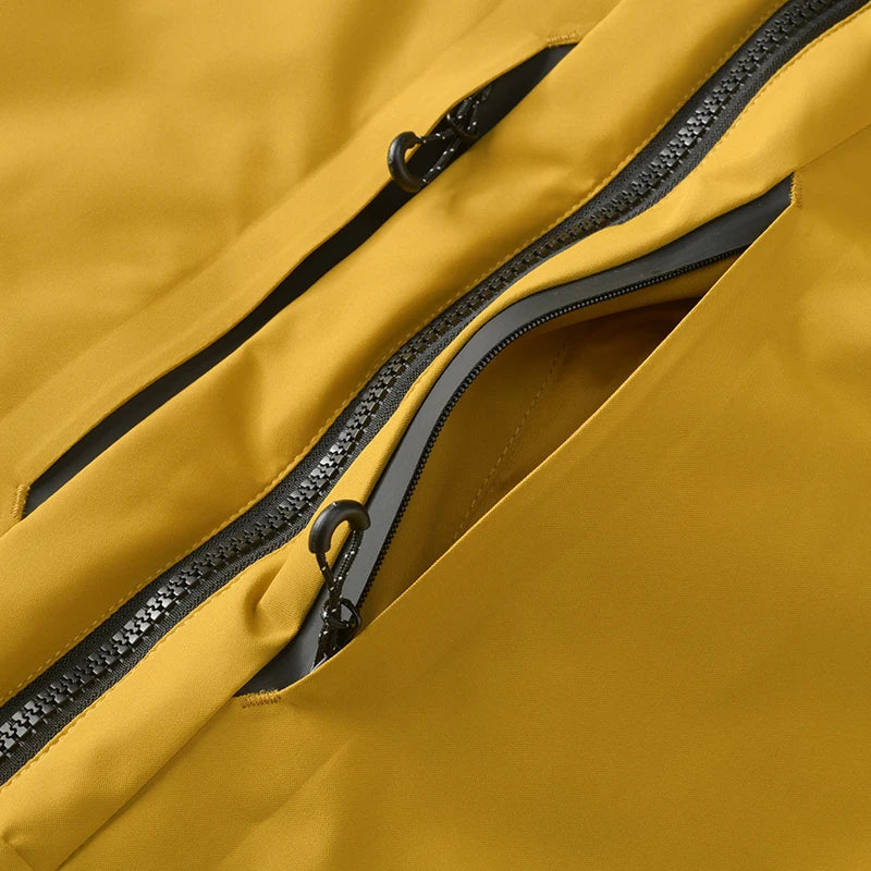 JNLN Unisex Waterproof Winter Fleece Jacket Windproof Thermal Outdoor Raincoat for Hiking Camping Skiing