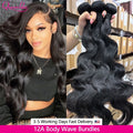 Queenlike 24 24 24 Inch Body Wave Bundles Human Hair 12A Brazilian Raw Hair Weave Bundles 1/3 PCS Human Hair Bundles Extensions - trendingshoping.com