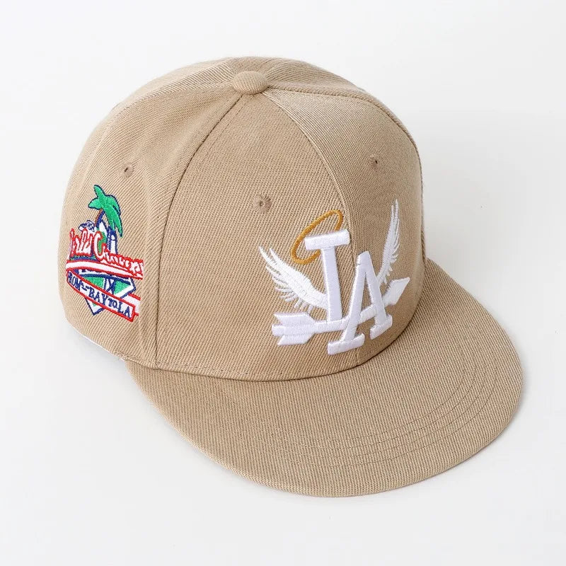 Hip Hop Flat Brim Baseball Cap – Summer Fashion Embroidered Letter Sunshade Hat