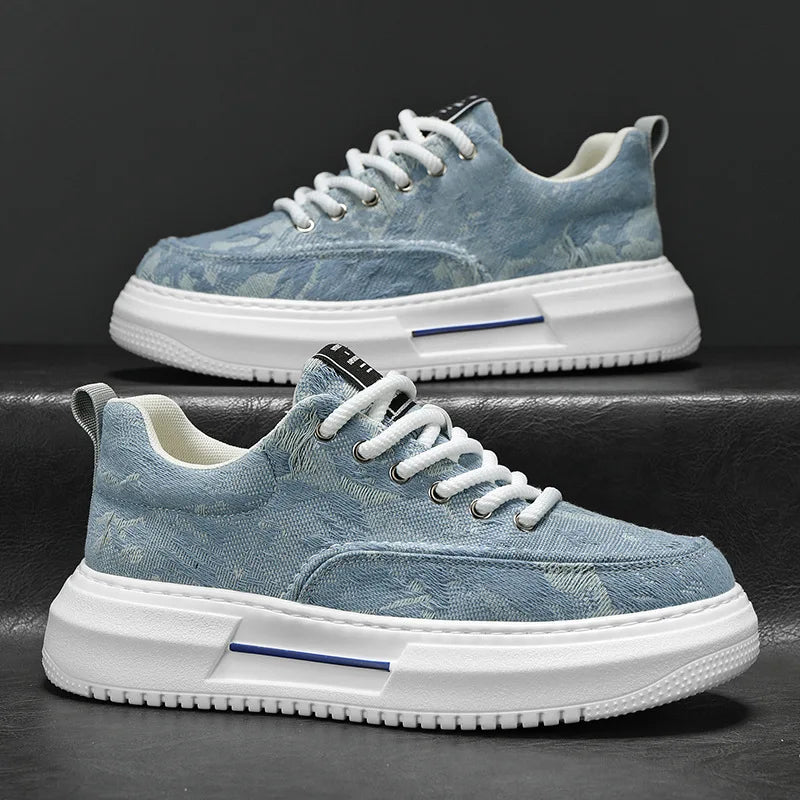 Men’s Casual Platform Sneakers | Breathable Non-Slip Sports Shoes 2025