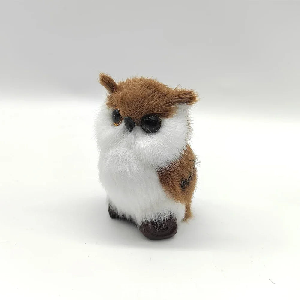 Simulation Owl Ornaments Plush Toys Cute Doll Artificial Fur Toy Christmas Tree Decor Pendant Christmas Gift For Kids Home Decor - trendingshoping.com