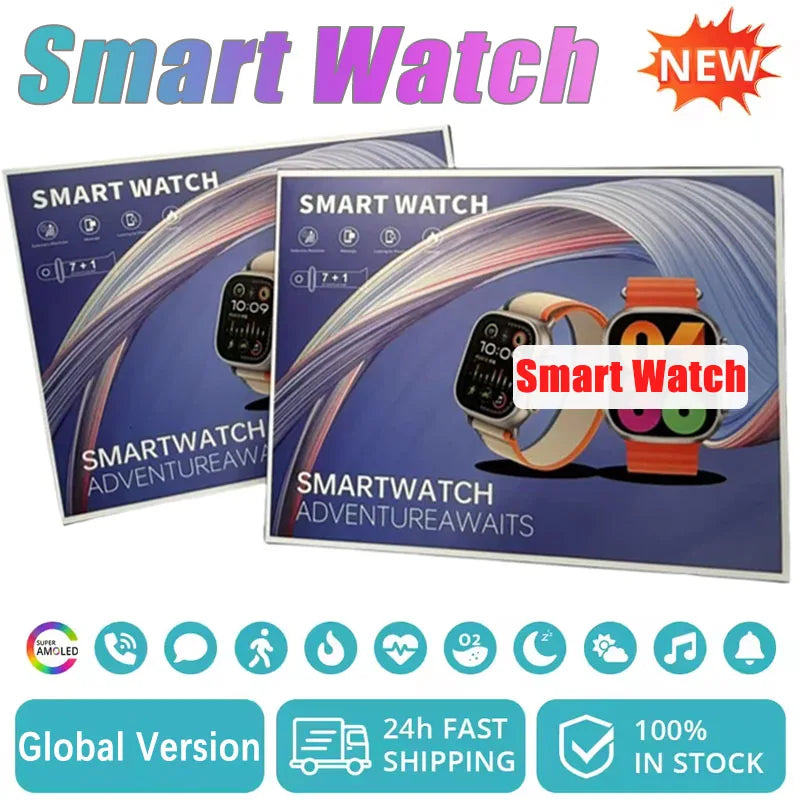 2025 Smart Watch – Heart Rate Tracker, Sleep Monitor, Dustproof & Waterproof Fitness Watch for Active Lifestyle