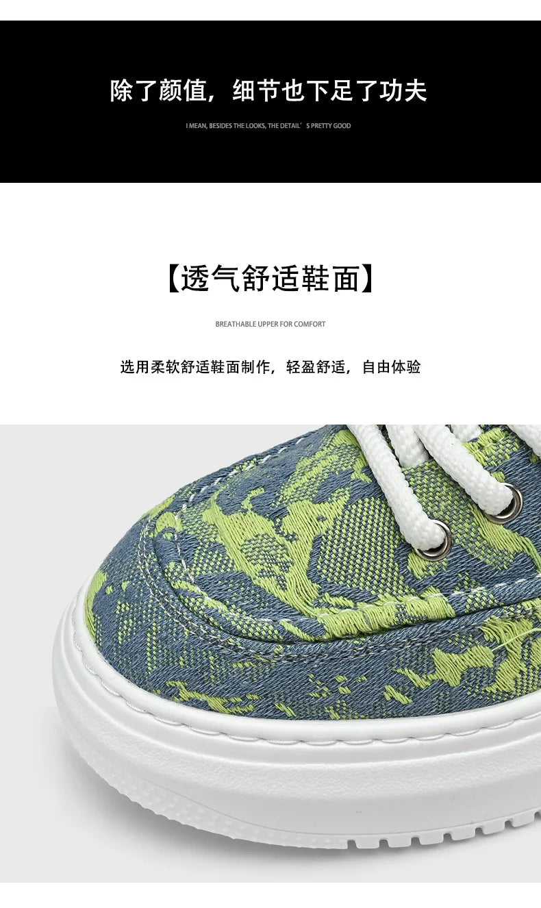 Men’s Casual Platform Sneakers | Breathable Non-Slip Sports Shoes 2025