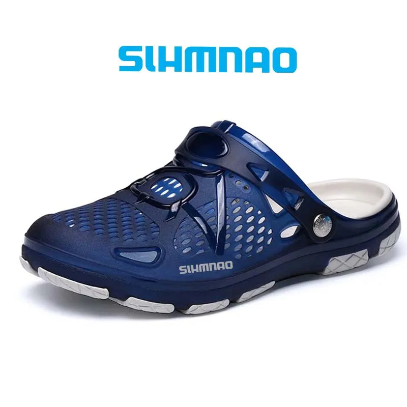 2026 Men's Summer Outdoor Sandals Anti-Skid Thick Soled Fishing Shoes - Lightweight Casual Beach Water Shoes - Durable Breathable Garden Clogs & Home Slippers
