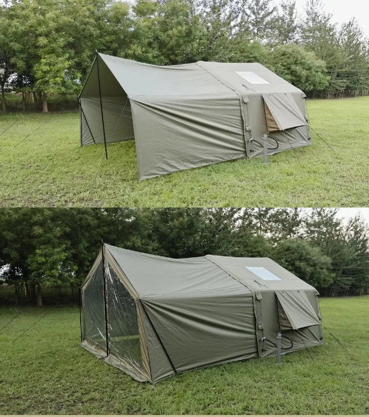 Inflatable Camping Air Tent Portable Outdoor Fabric Large High Quality House Tent 8 Point 2 Square Meters
