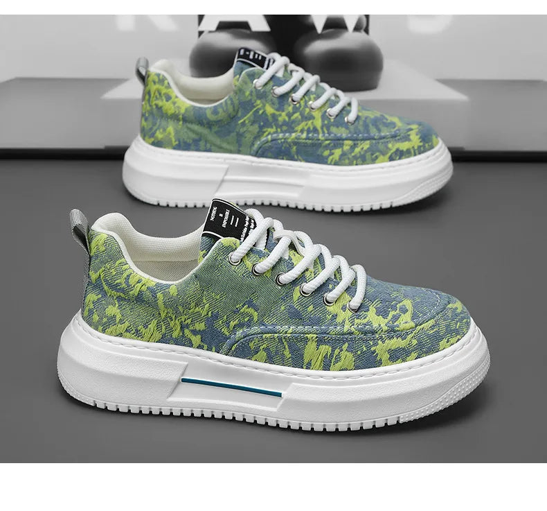 Men’s Casual Platform Sneakers | Breathable Non-Slip Sports Shoes 2025