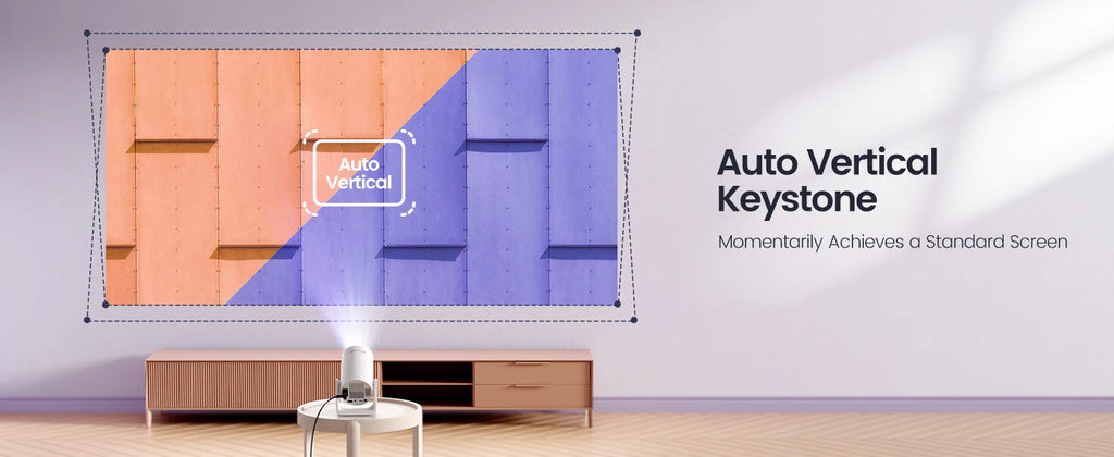 WiMiUS Mini Projector – 1080p Support, 400 ANSI, 5G WiFi & Bluetooth, Auto Keystone, 270° Rotating Bracket