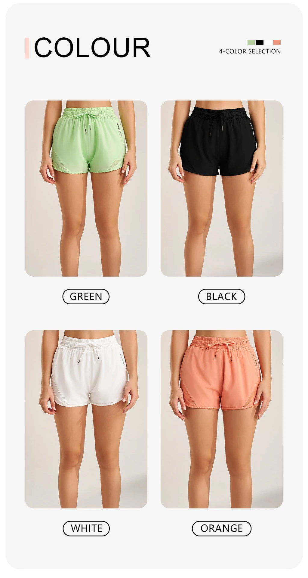 Women's High-Waisted Yoga Shorts - Seamless Workout & Running Gym Bottoms