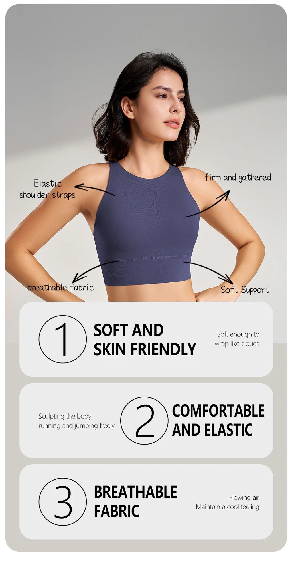 New women's sports underwear gym bra high-intensity sports yoga underwear quick-drying shockproof yoga undershirt