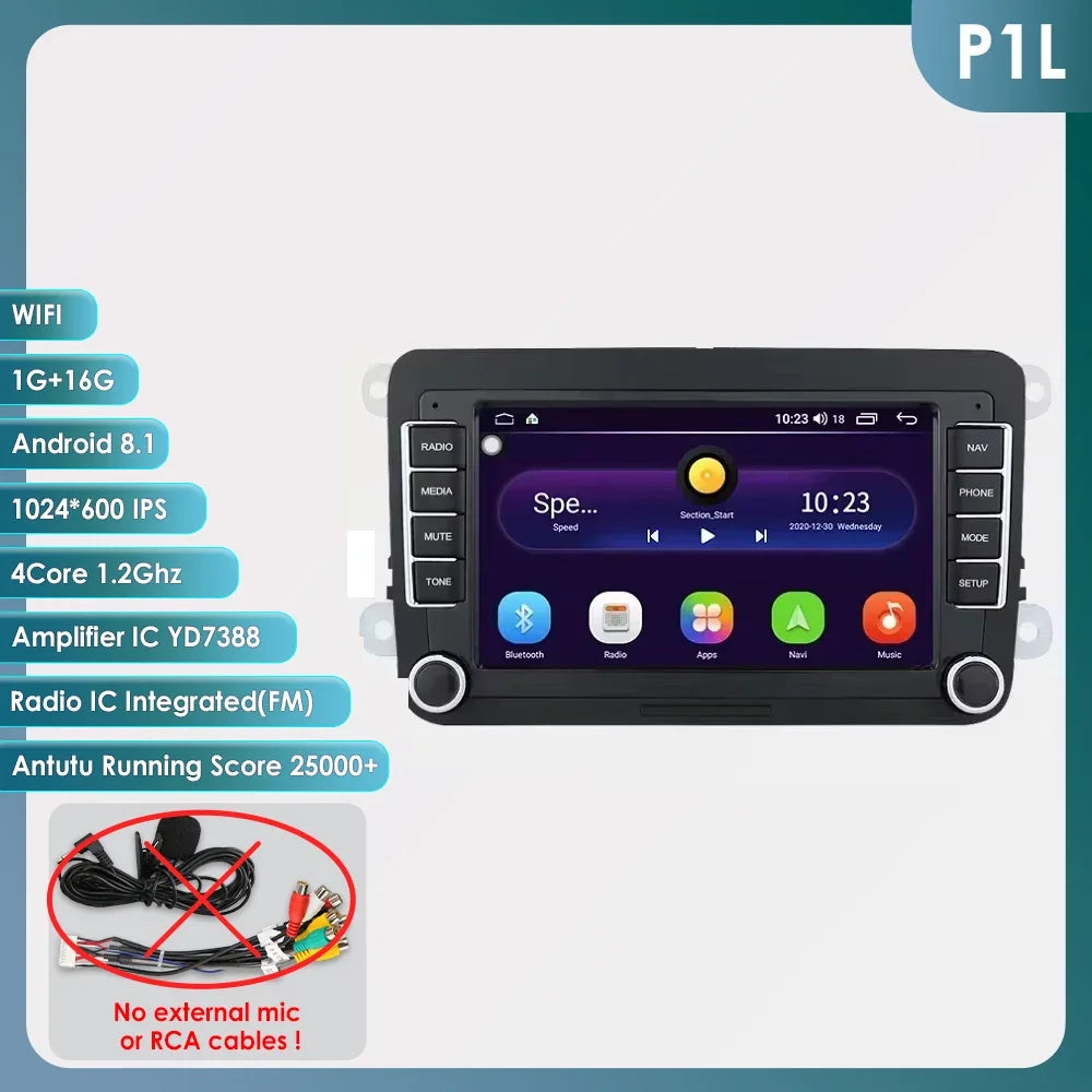 Android 13 Car Radio for VW POLO GOLF 5 6 Plus PASSAT B6 JETTA TIGUAN TOURAN SHARAN SCIROCCO CADDY Seat Carplay Audio Stereo GPS - trendingshoping.com