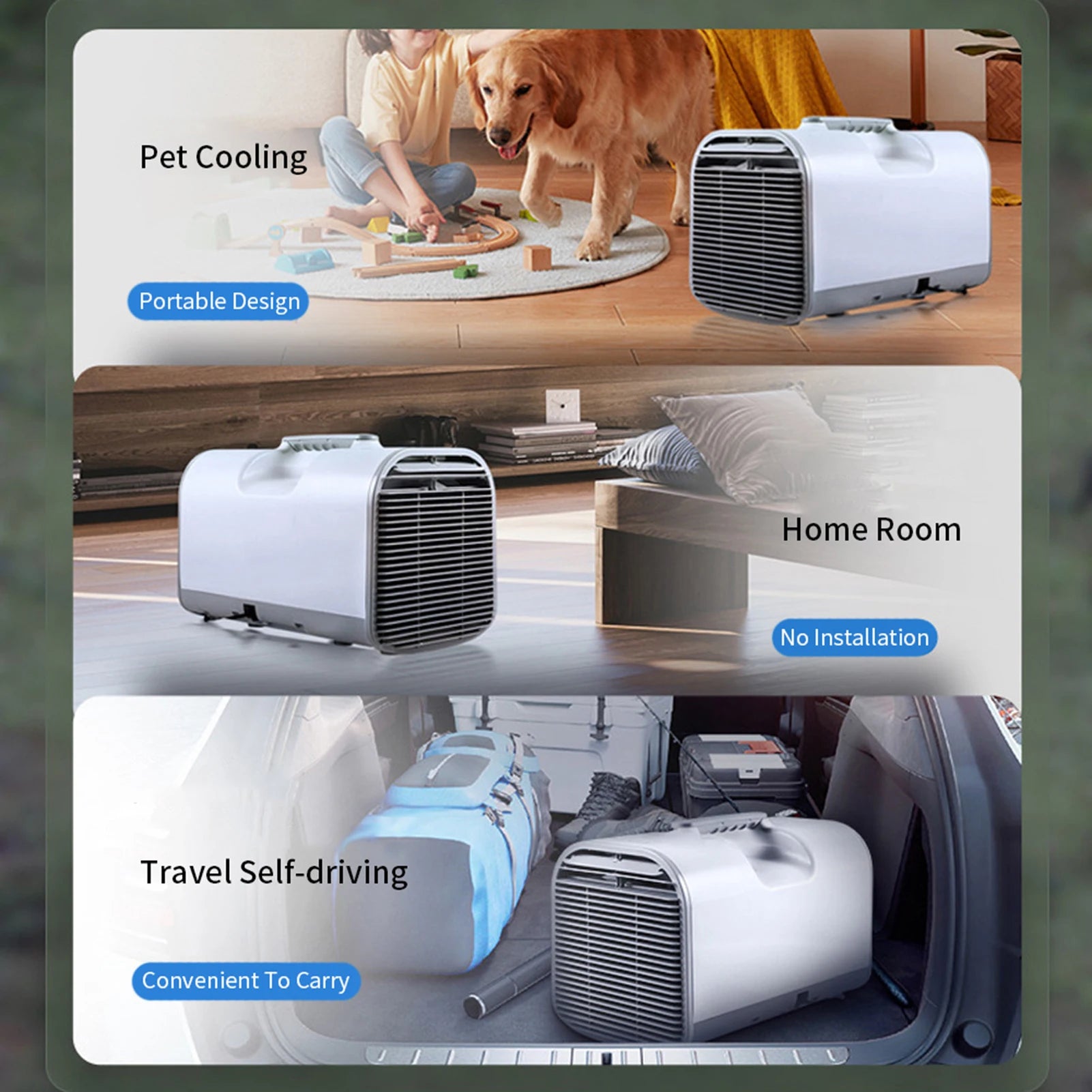 Portable Camping Air Conditioner Fast Cooling Mobile Tent Air Conditioner For RV Outdoor Use