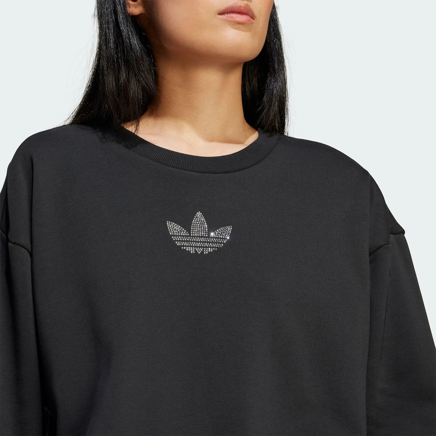 Trefoil Women's Knit Casual Sport Long-Sleeve Sweatshirt IT9662