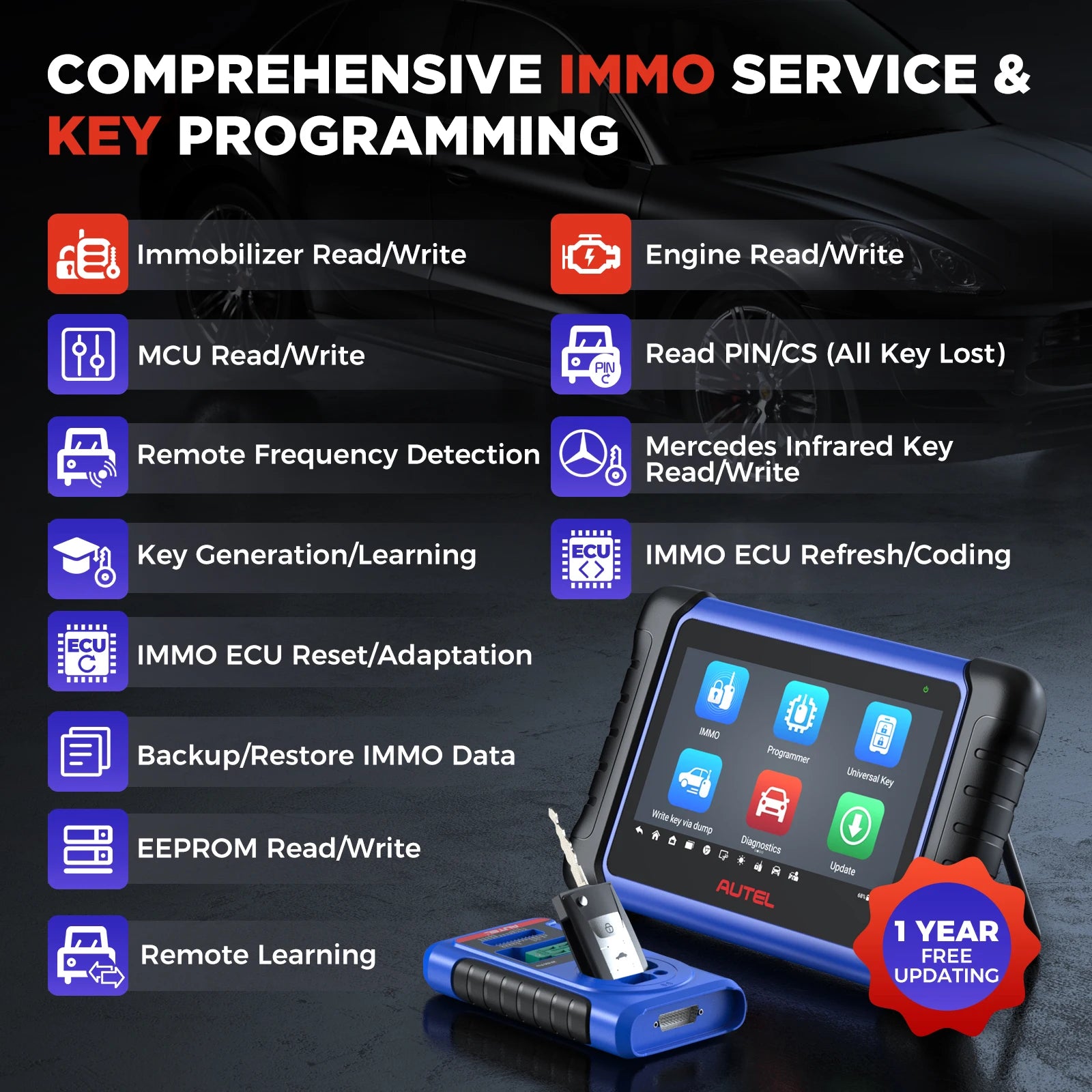 Autel MaxiIM IM508S XP400 PRO OBD2 Automotive Scanner IMMO Key Programming Diagnostic Tools For All Cars All-in-One Programmer - trendingshoping.com